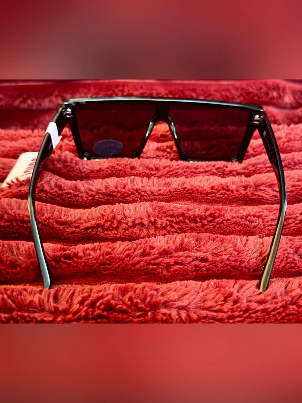 🕶️Juicy Couture Black Rhinestone Shield Sunglasses
